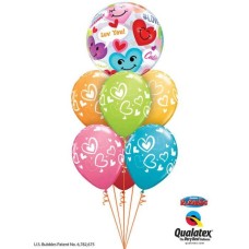 Bukiet 839 Heart-to-Heart Talk Qualatex #78466 11123-6